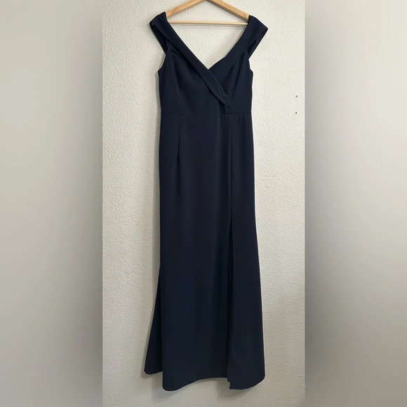 Lulus Song of Love Navy Blue Off The Shoulder Maxi Dress Womens Size X Large - Picture 4 of 14